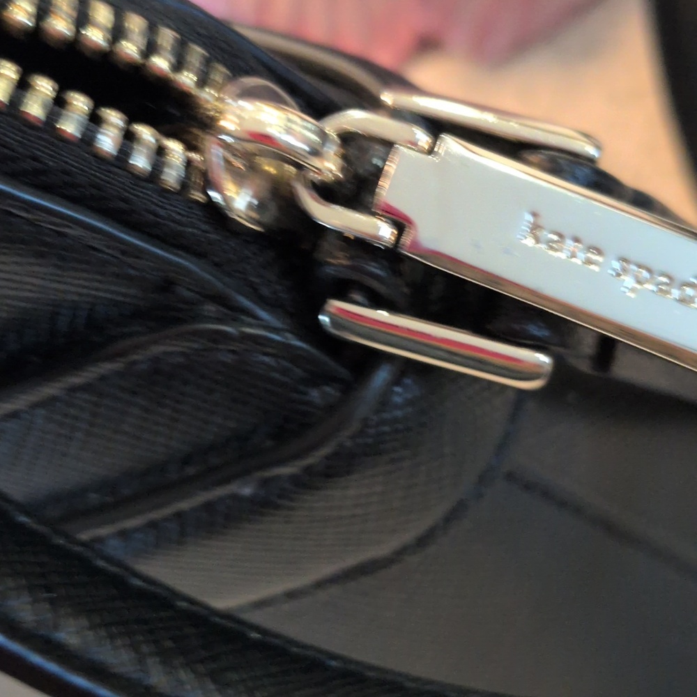 KATE SPADE Black Saffiano Crossbody Bag New - Picture 4 of 9